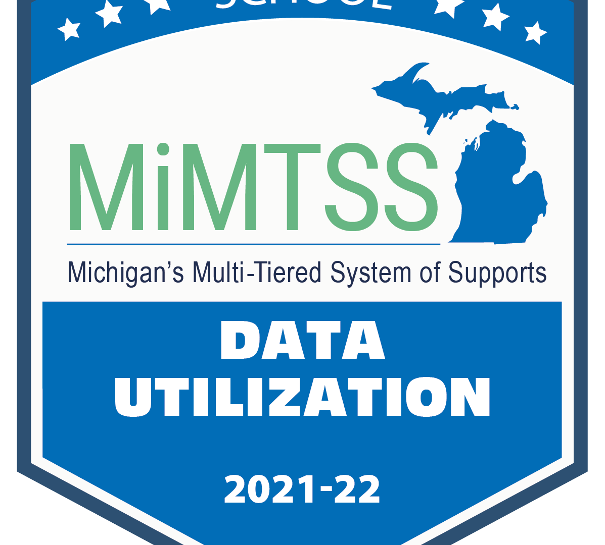 A Badge awarded to WMAES by the Michigan Board of Education for Data Utilization in the 2021-2022 school year