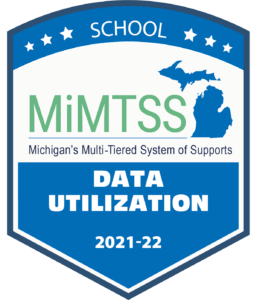 A Badge awarded to WMAES by the Michigan Board of Education for Data Utilization in the 2021-2022 school year