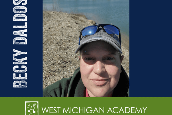 Photo of Becky Daldos, Nutrition Aide at West Michigan Academy of Environmental Science.