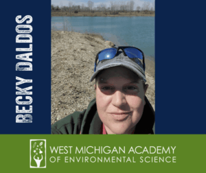 Photo of Becky Daldos, Nutrition Aide at West Michigan Academy of Environmental Science.